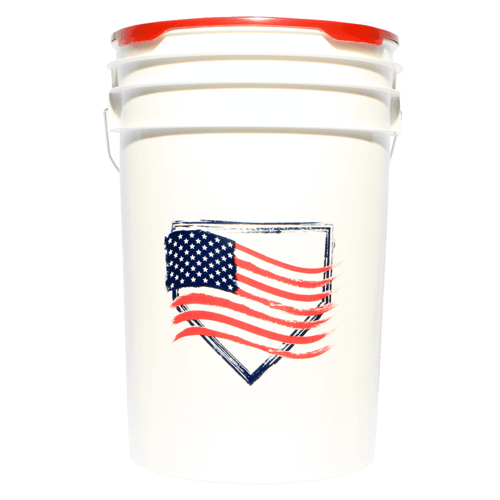 USA Flag 6 Gallon Bucket
