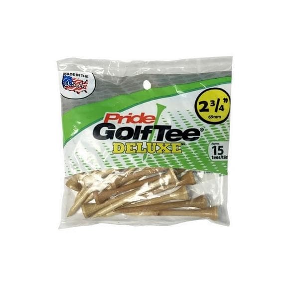 Pride Deluxe 2 3/4" Tees, 15/bag, 10K Total
