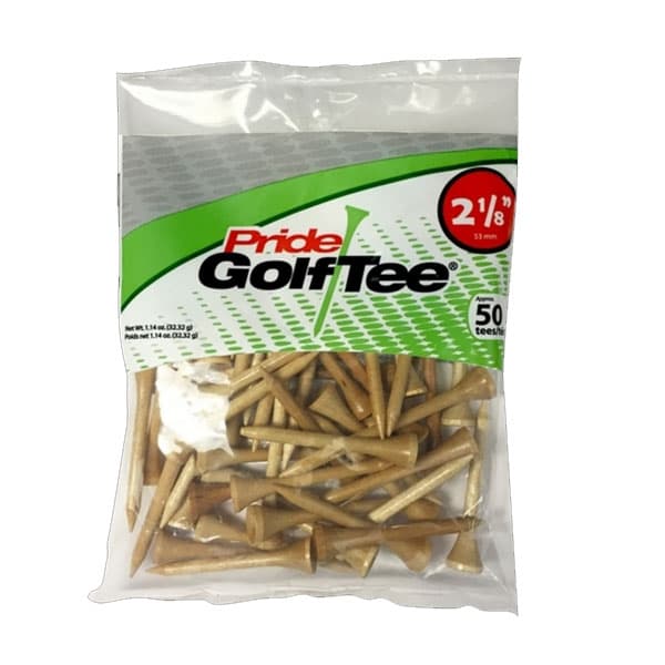 Pride 2 1/8" Natural 50 Pack Tees