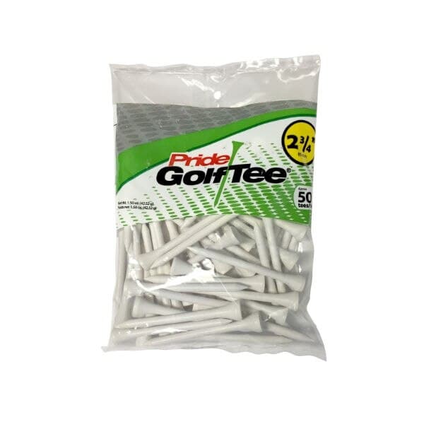 Pride 2 3/4" White 50 Pack Tees