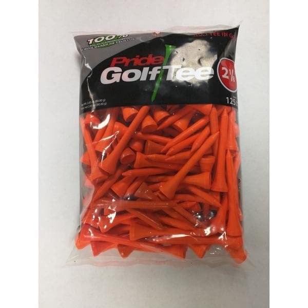 Pride 2 1/8" Neon Orange 125 Pack Tees