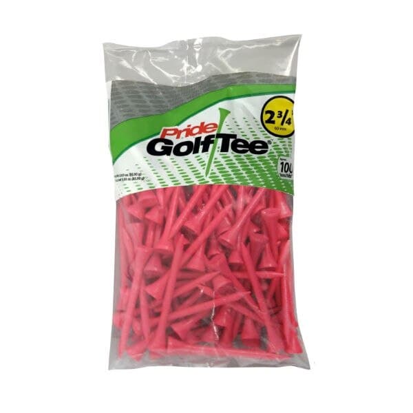 Pride 2 3/4" Citrus Pink 100 Pack Tees