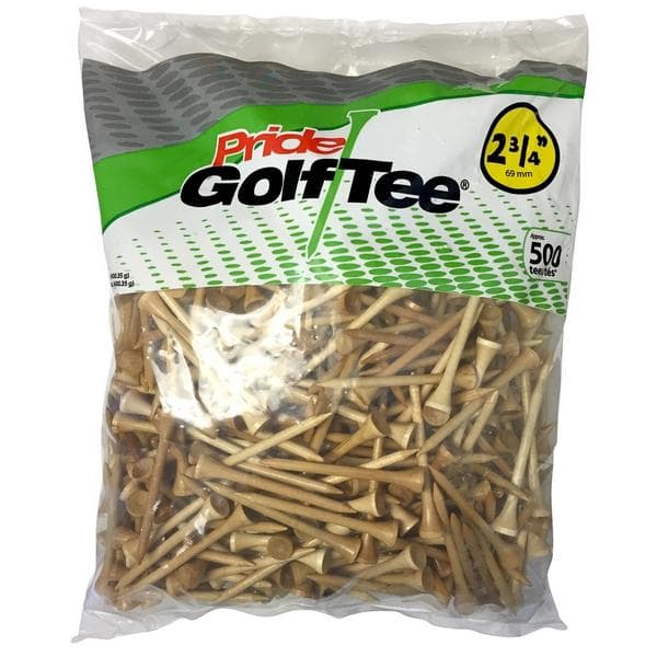 Pride 2 3/4" Natural 500 Pack Tees