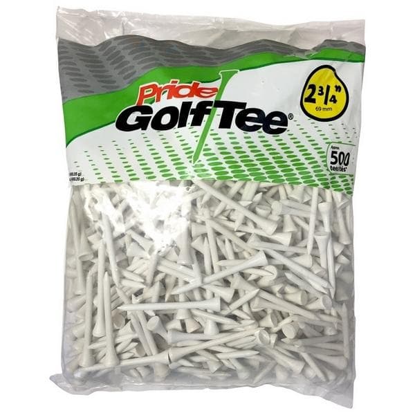 Pride 2 3/4" White 500 Pack Tees