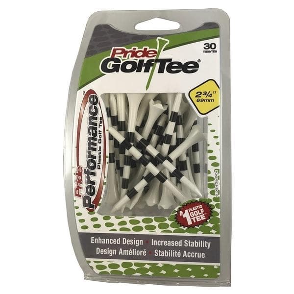 Pride Performance 2 3/4" 3-stripe White - 30 Pack