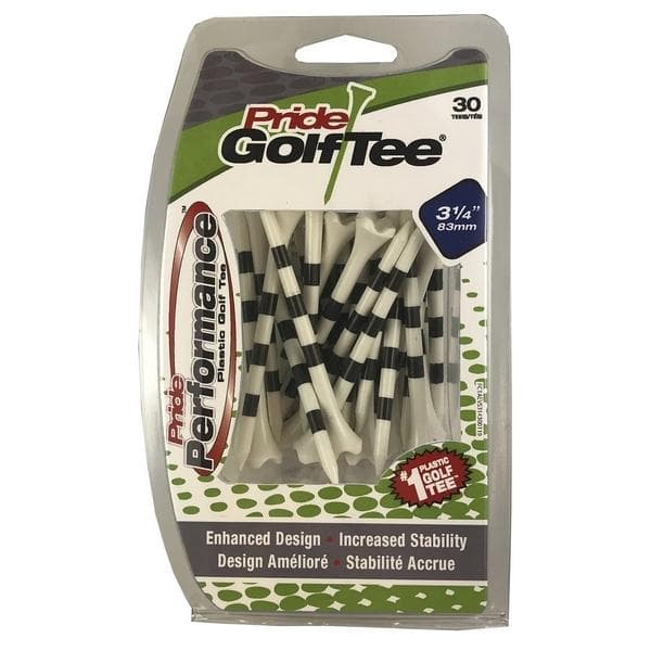 Pride Performance 3 1/4" 3 Stripe White - 30 Pack