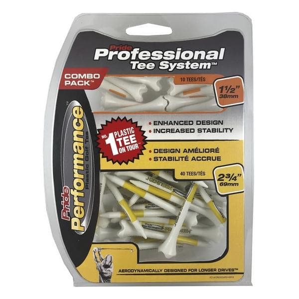 Pride Performance Mixed 50 Tees 40 2 3/4"+10 1 1/2"