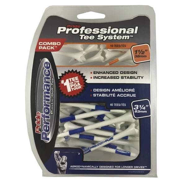Pride Performance Mixed 50 Tees 40 3 1/4"+10 1 1/2"