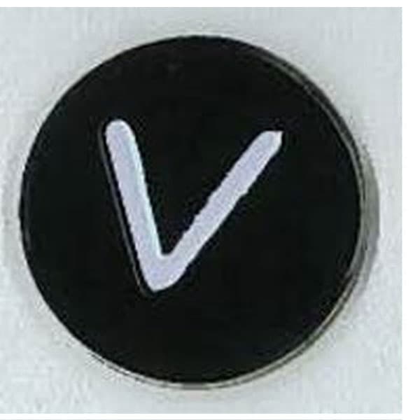 Evergolf Ball Marker - Letter - V