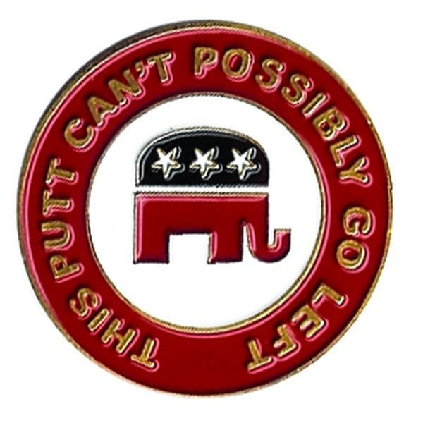 Evergolf Ball Marker - Republican Can't Possibly Go Left