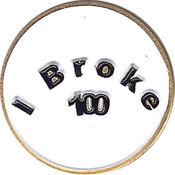 Evergolf Ball Marker - I Broke 100