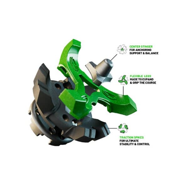 Softspikes Tour Flex PRO Fast Twist 3.0 - 400ct Green/Charcoal