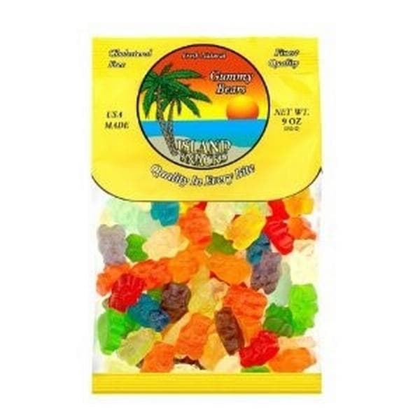 Island Snacks - Gummy Bears - 6 packs/case