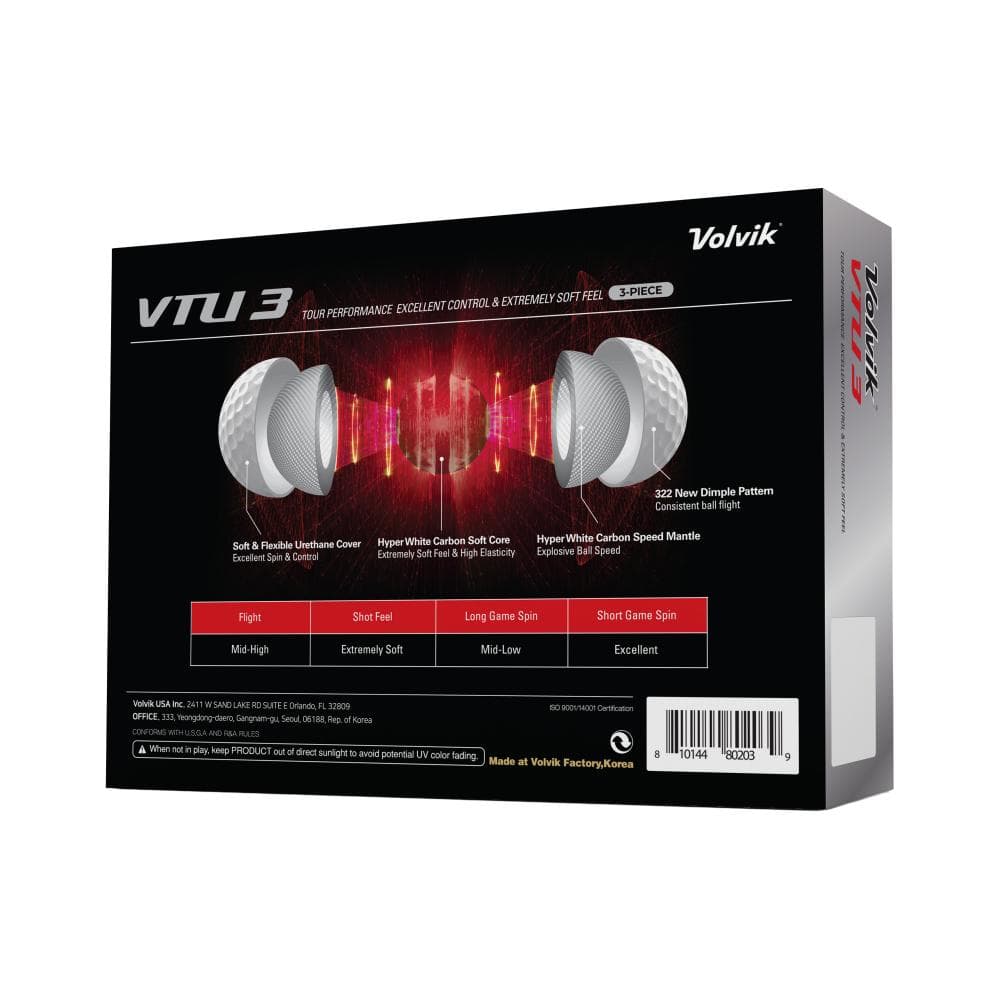 Volvik VTU3 - 1 Dozen Golf Balls