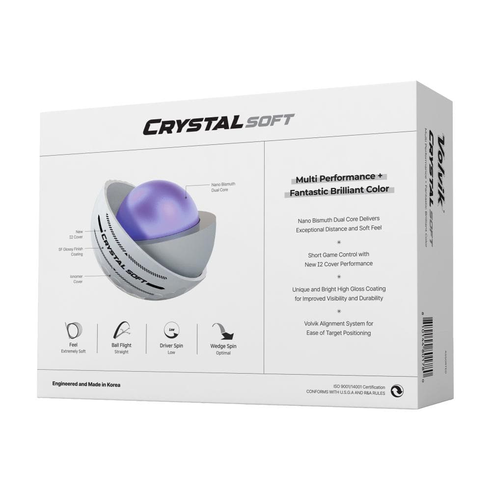 Volvik Crystal Soft - 1 Dozen Golf Balls