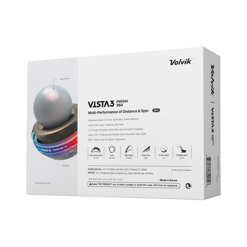 Volvik Vista 3 360 - 1 Dozen Golf Balls