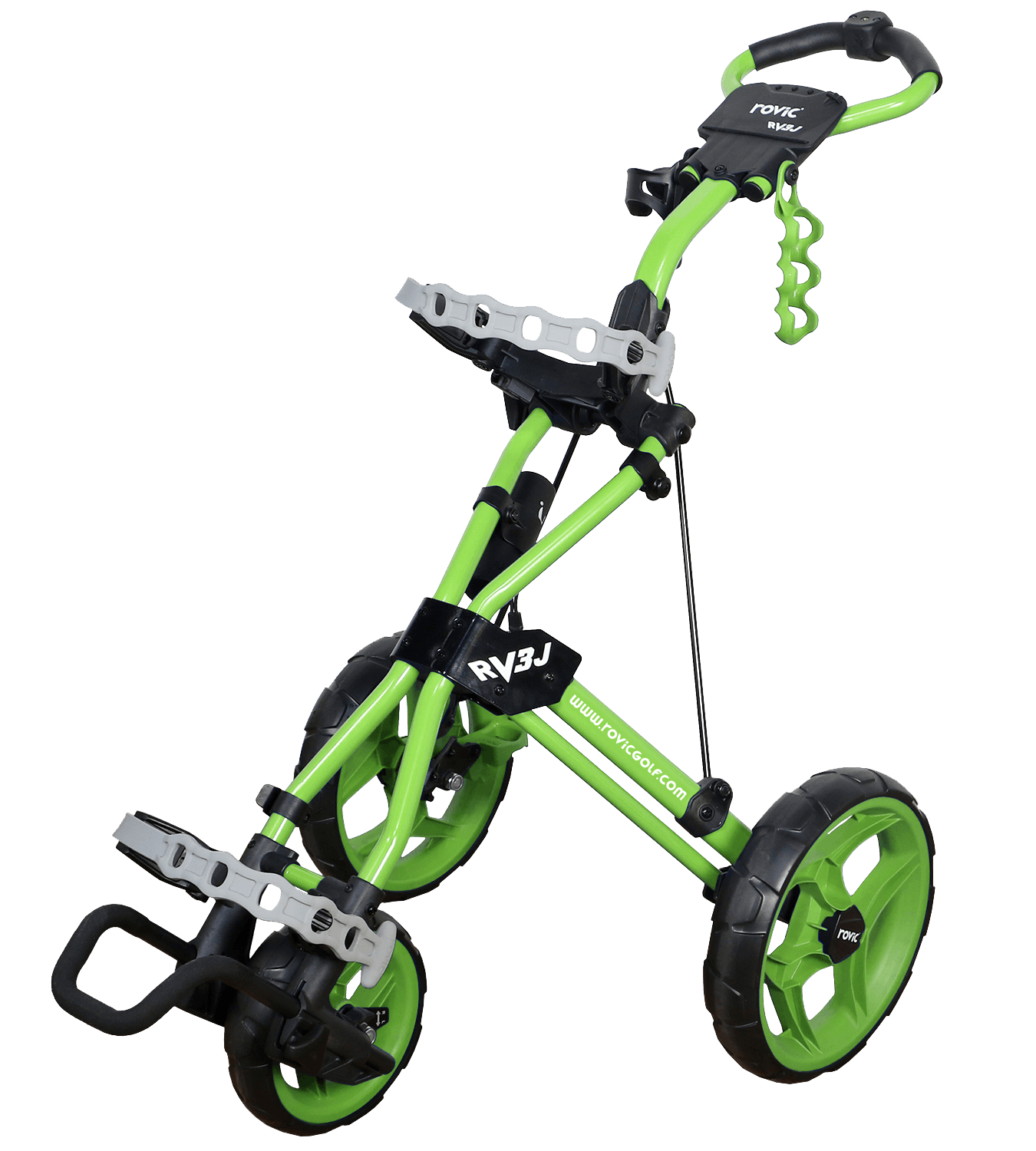 Rovic RV3J Junior Golf Push Cart - Lime