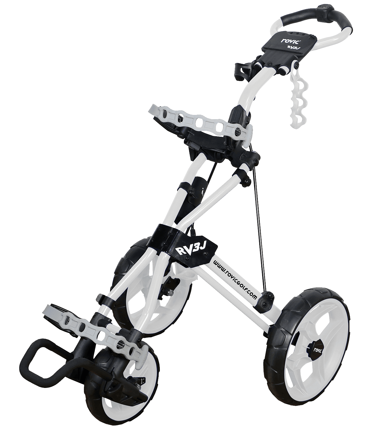 Rovic RV3J Junior Golf Push Cart - White