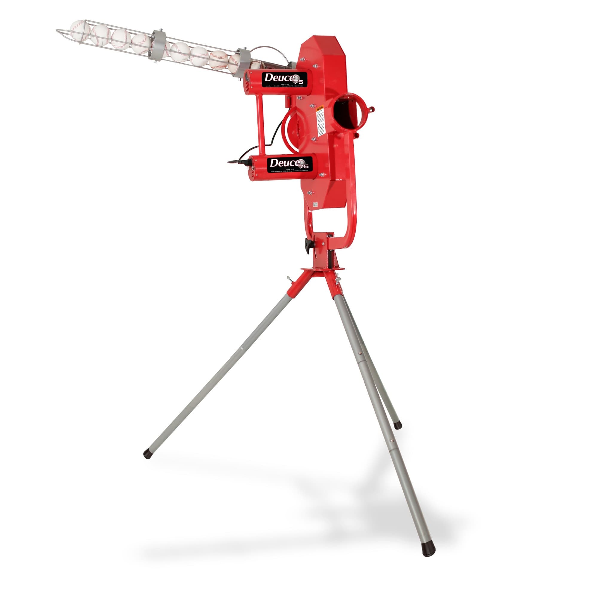 Deuce 75 MPH Heavy Duty Dual Wheel Baseball Pitching Machine