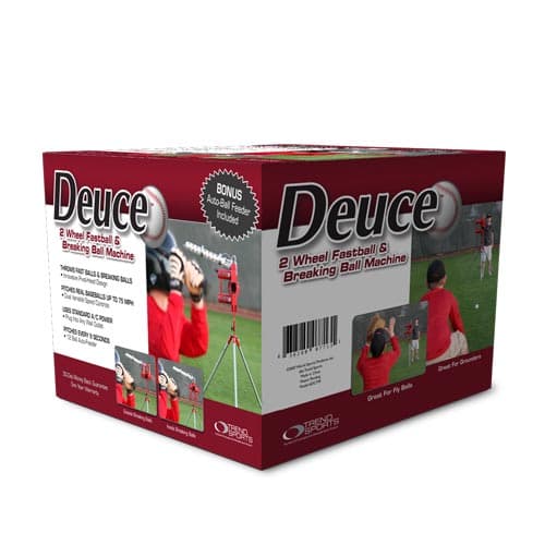 Deuce 75 MPH Heavy Duty Dual Wheel Baseball Pitching Machine