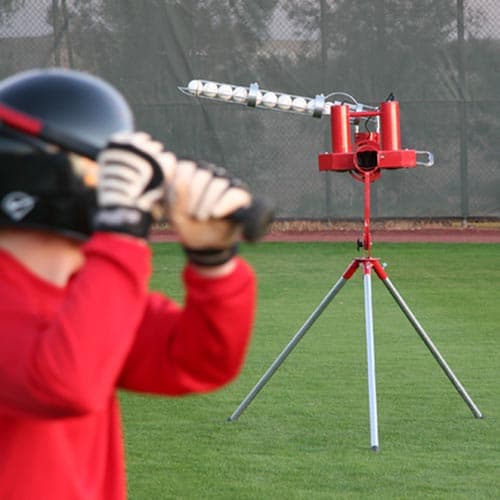 Deuce 75 MPH Heavy Duty Dual Wheel Baseball Pitching Machine