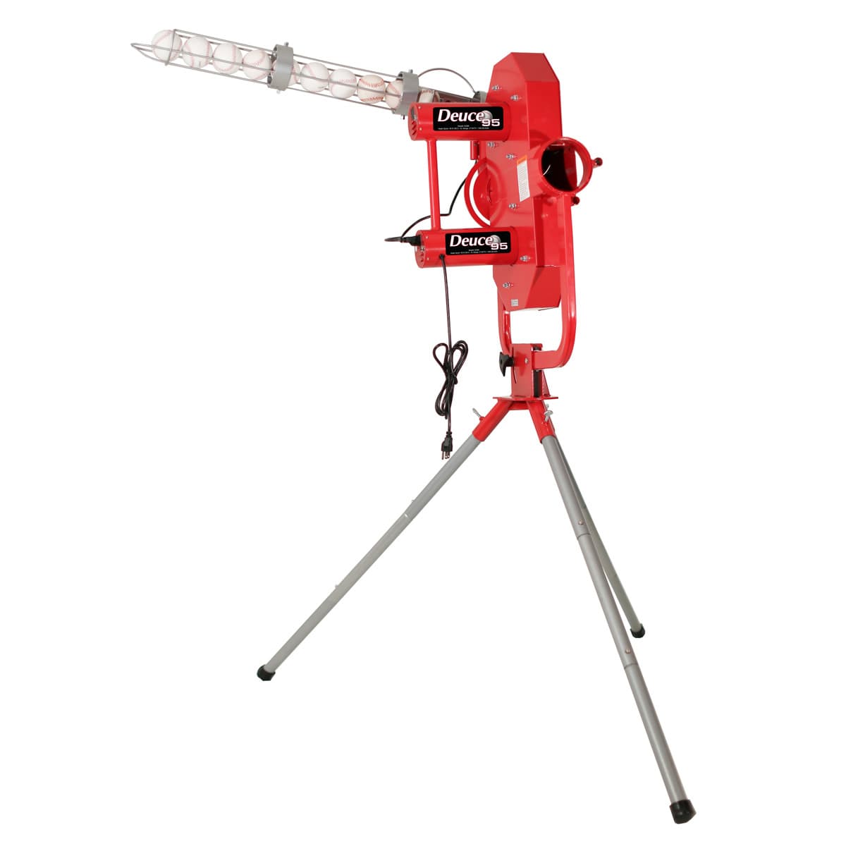Deuce 95 MPH Heavy Duty Dual Wheel Baseball Pitching Machine