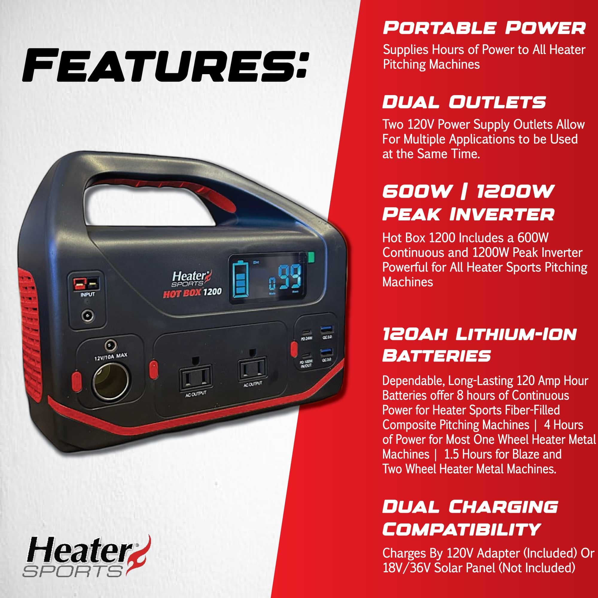 Hot Box 1200 Peak Portable Power Station