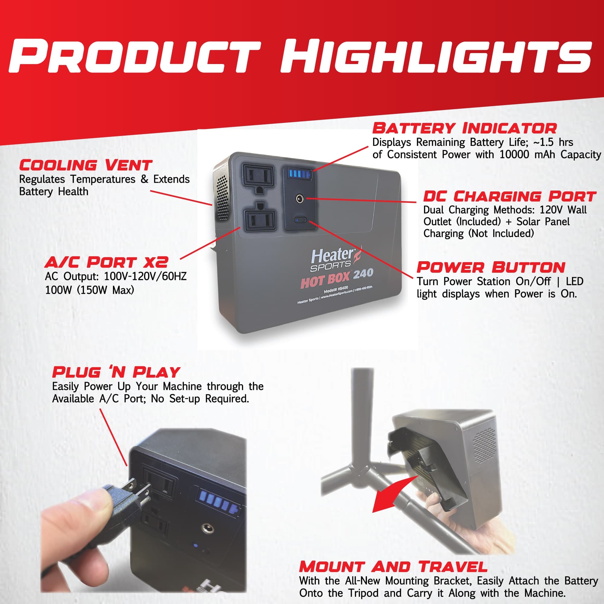 Hot Box 240 Portable Power Station