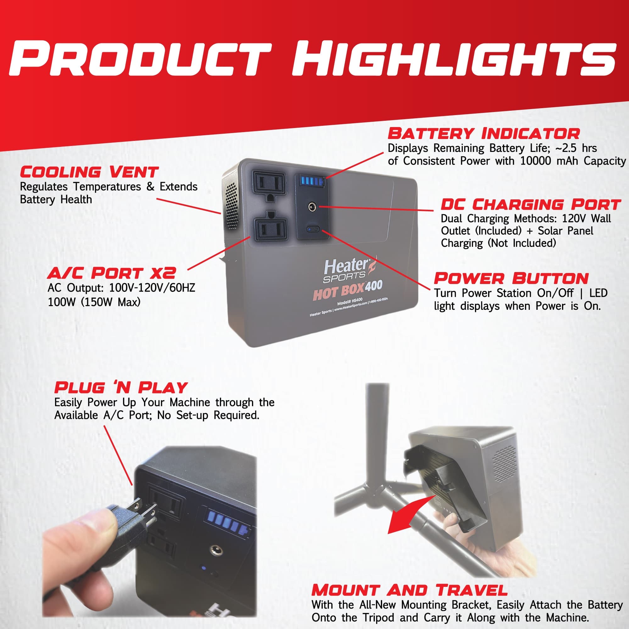 Hot Box 400 Portable Power Station