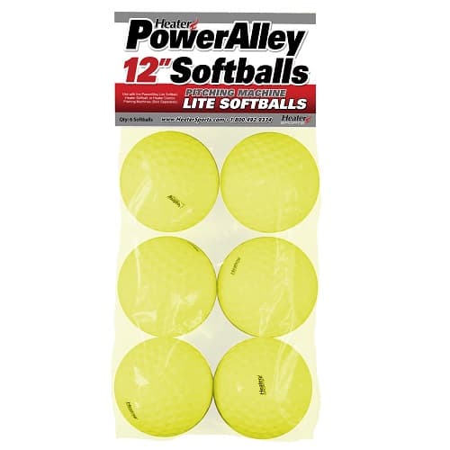 Power Alley 12 inch Lite Softballs (6 Pack)