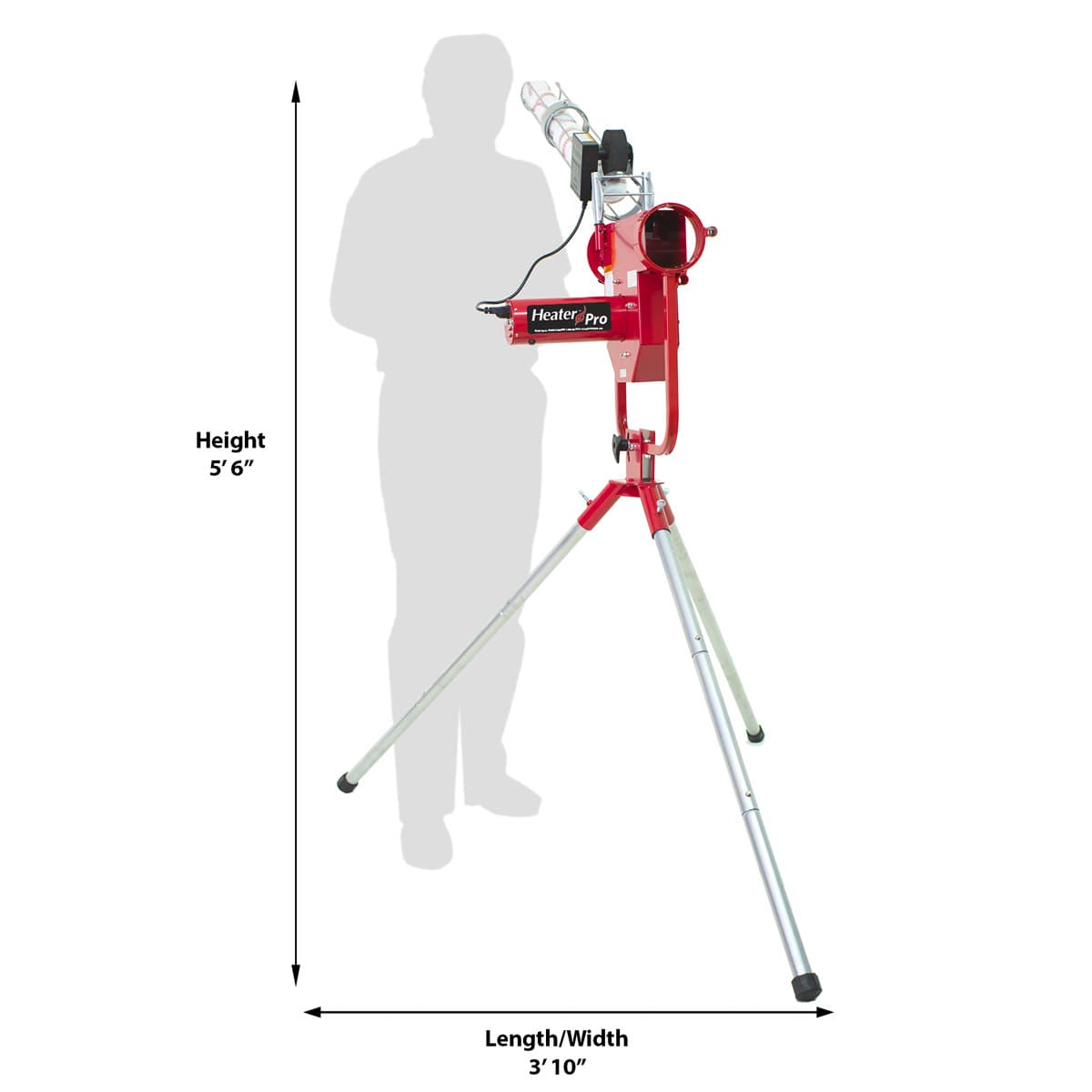 Heater Pro Heavy Duty Fastball & Curveball Pitching Machine