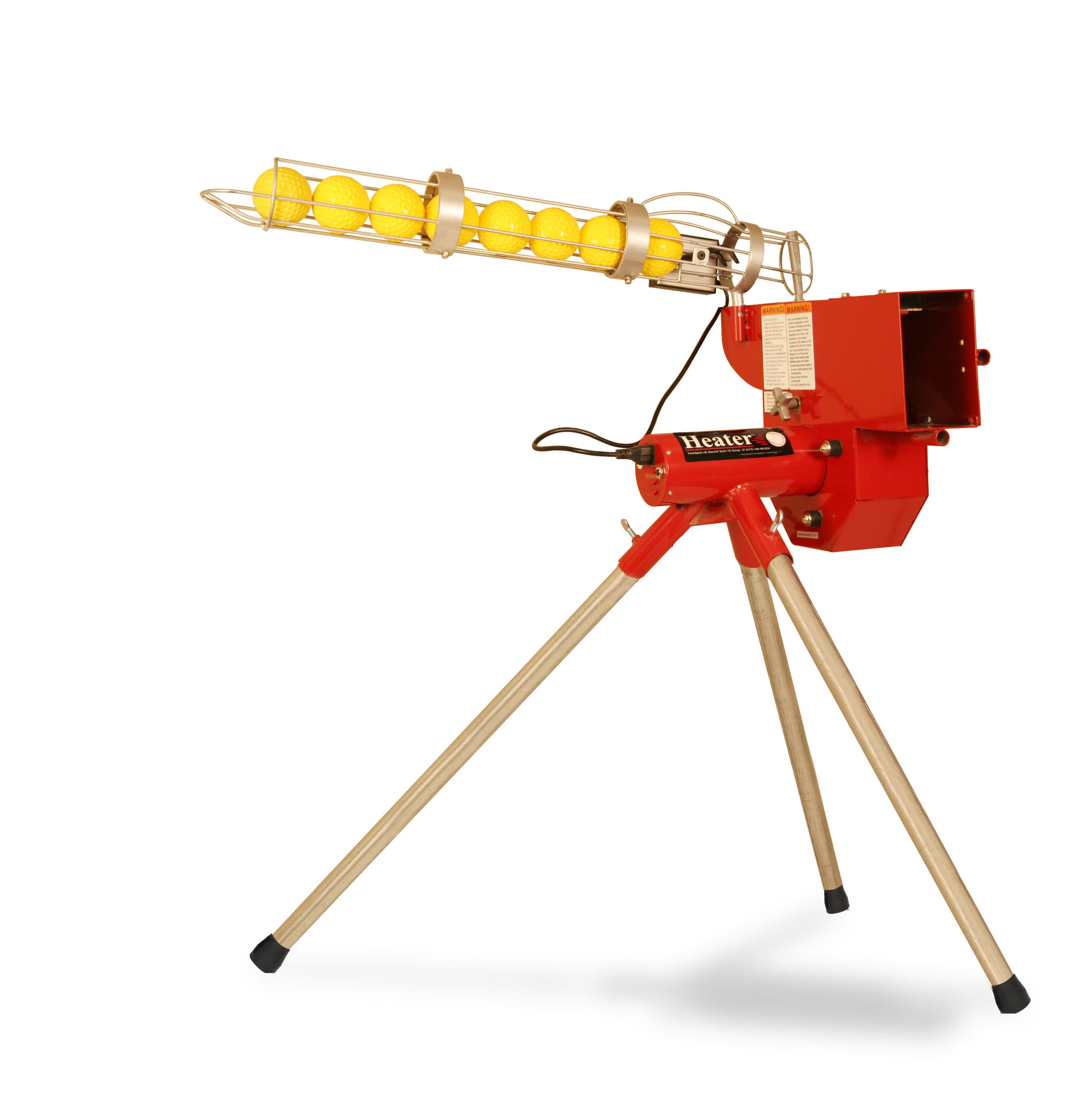 Heater Real 12 inch Softball With Auto Ball Feeder & Xtender 24