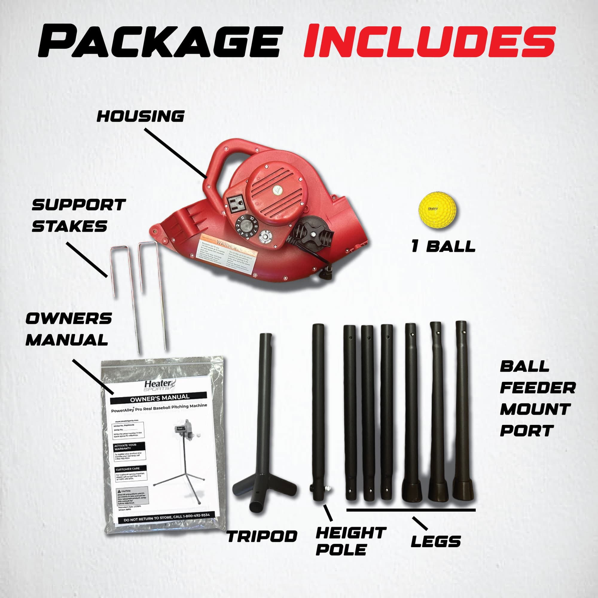 Power Alley Pro Real Baseball Pitching & Fielding Machine