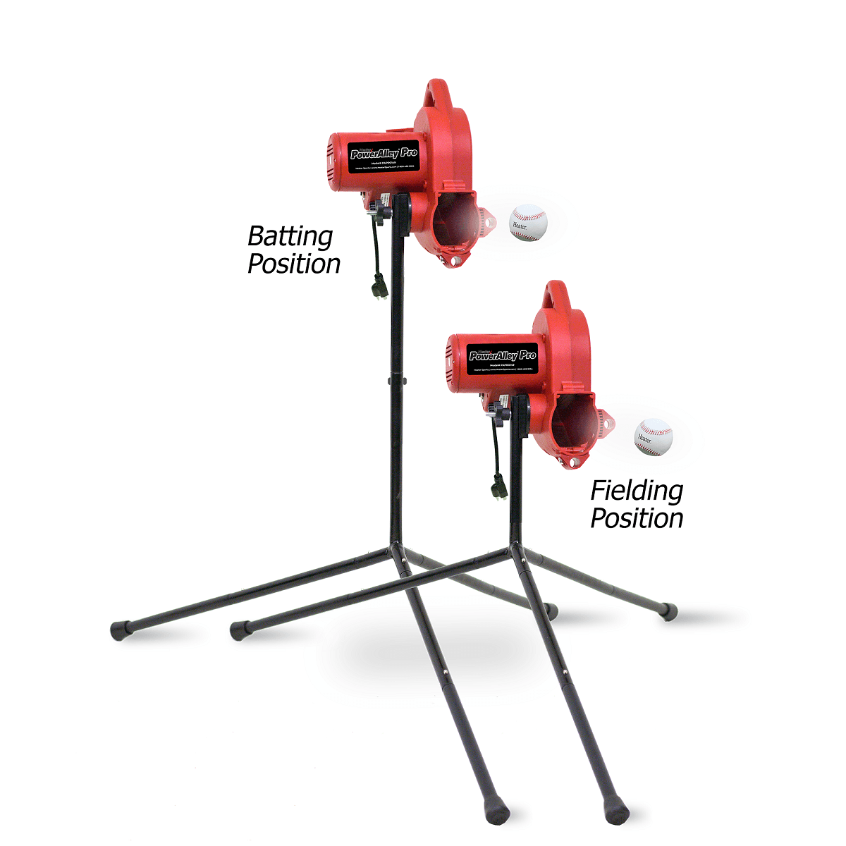 PowerAlley Pro Real Ball Machine & PowerAlley 22' Cage