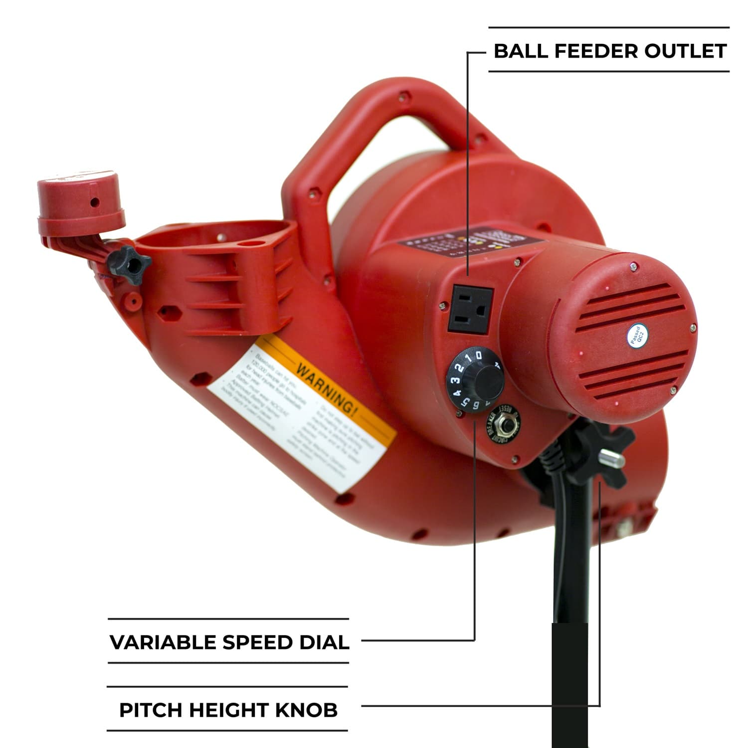 PowerAlley Pro Real Ball Machine & PowerAlley 22' Cage
