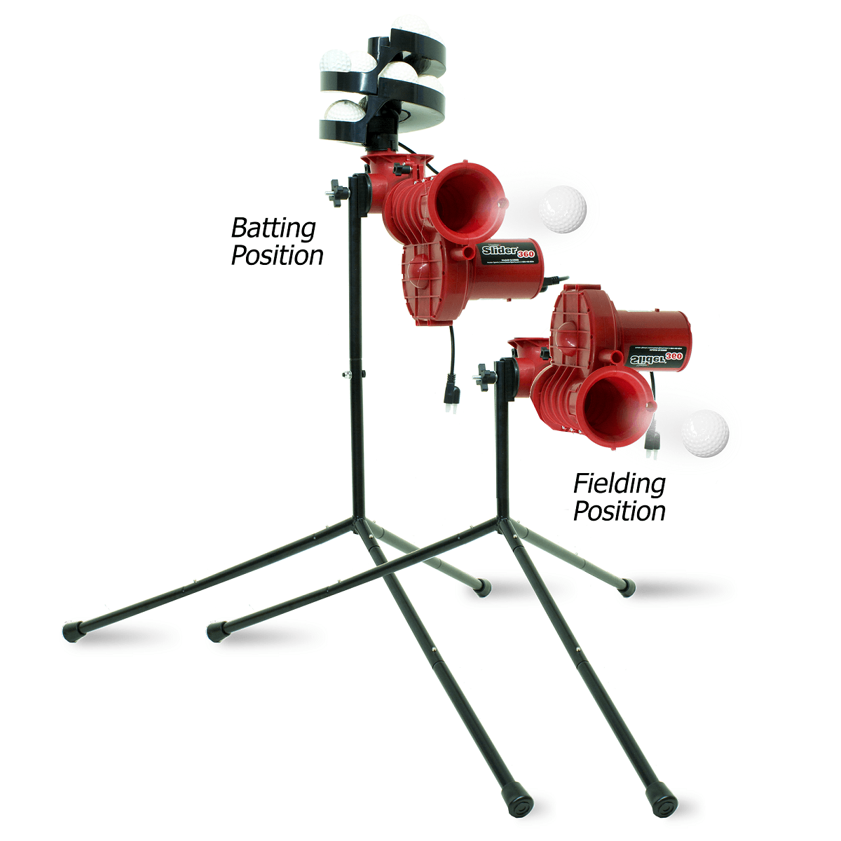 Slider Lite 360 Baseball Machine & Power Alley 22 Ft. Cage Package