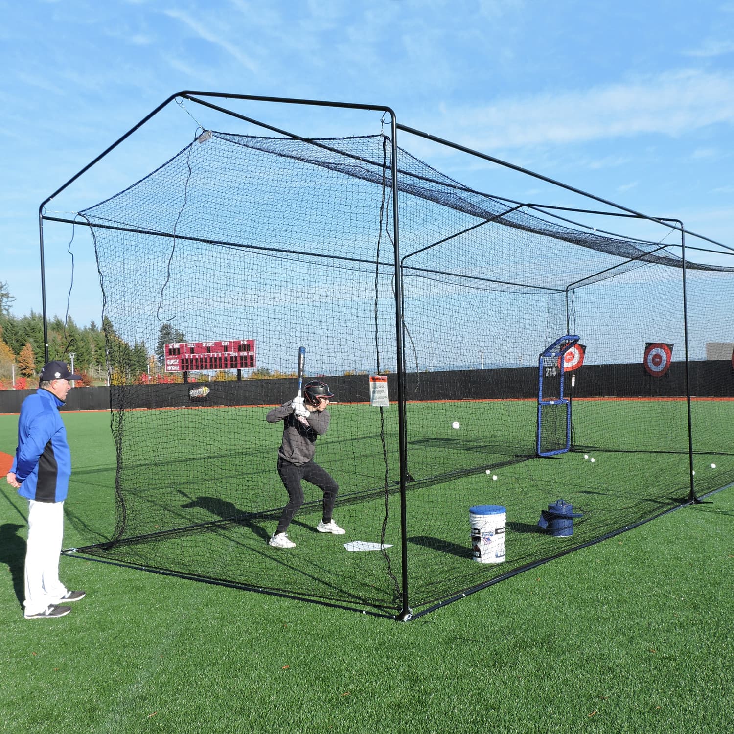 Free-Standing Short-Toss Cage