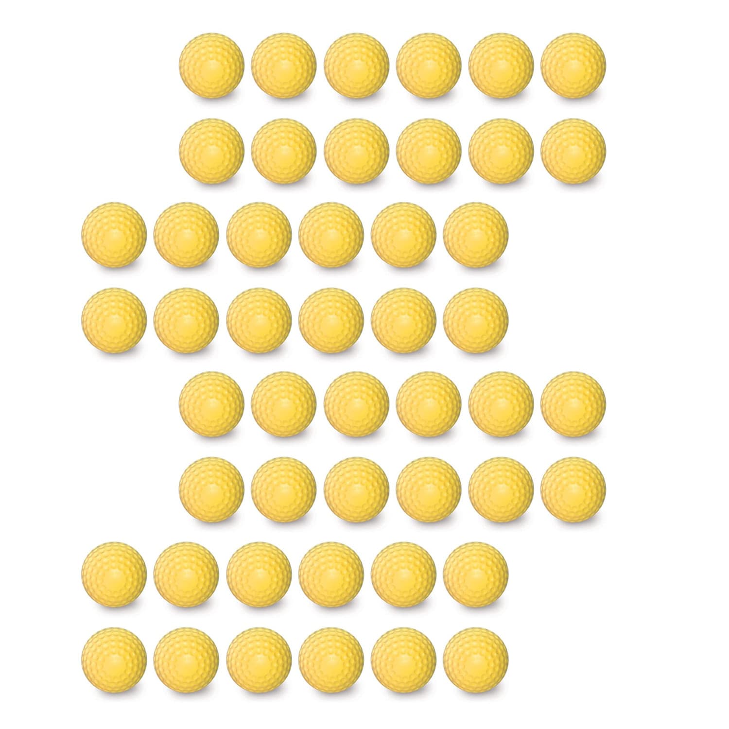Bucket of JUGS Optic Yellow Dimpled Sting-Free Baseballs