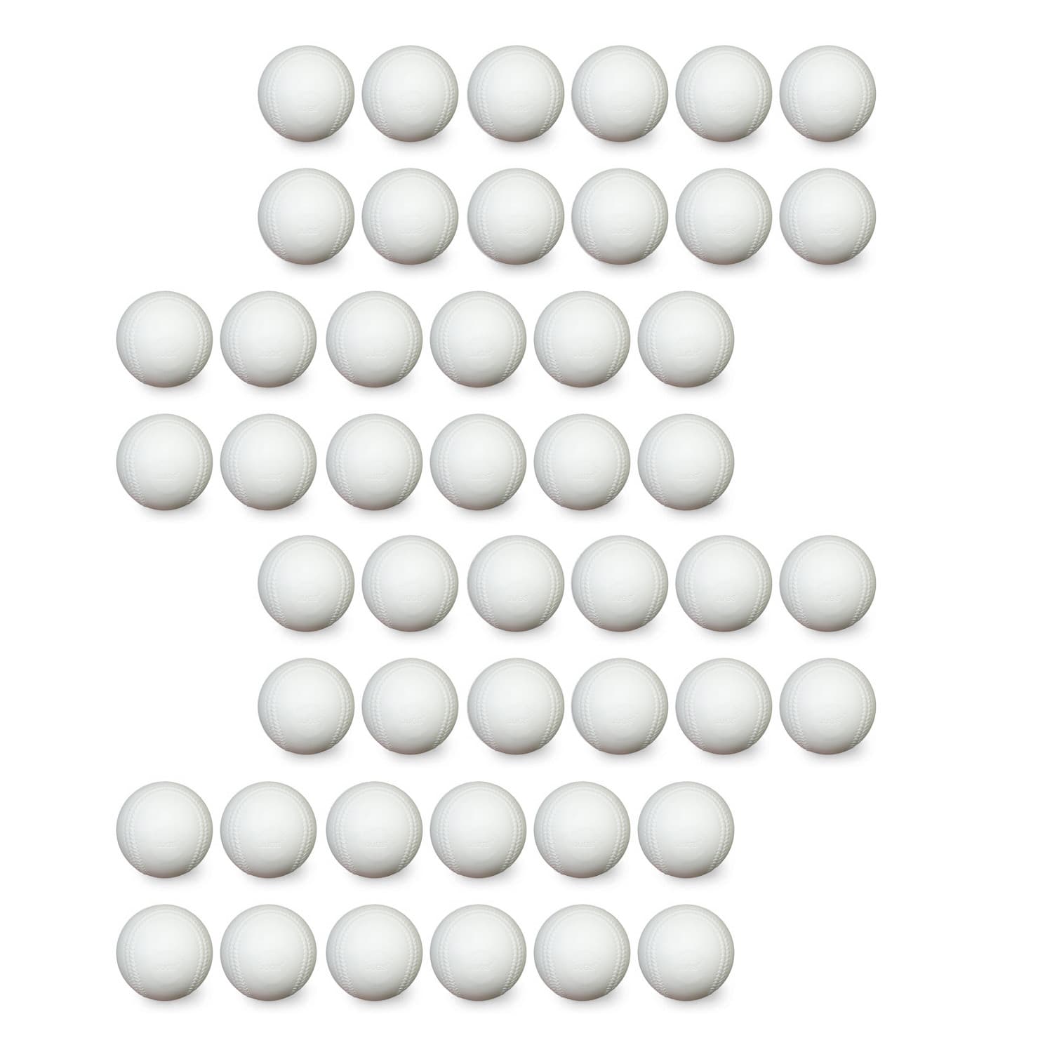 Bucket of JUGS White Seamed Sting-Free Baseballs