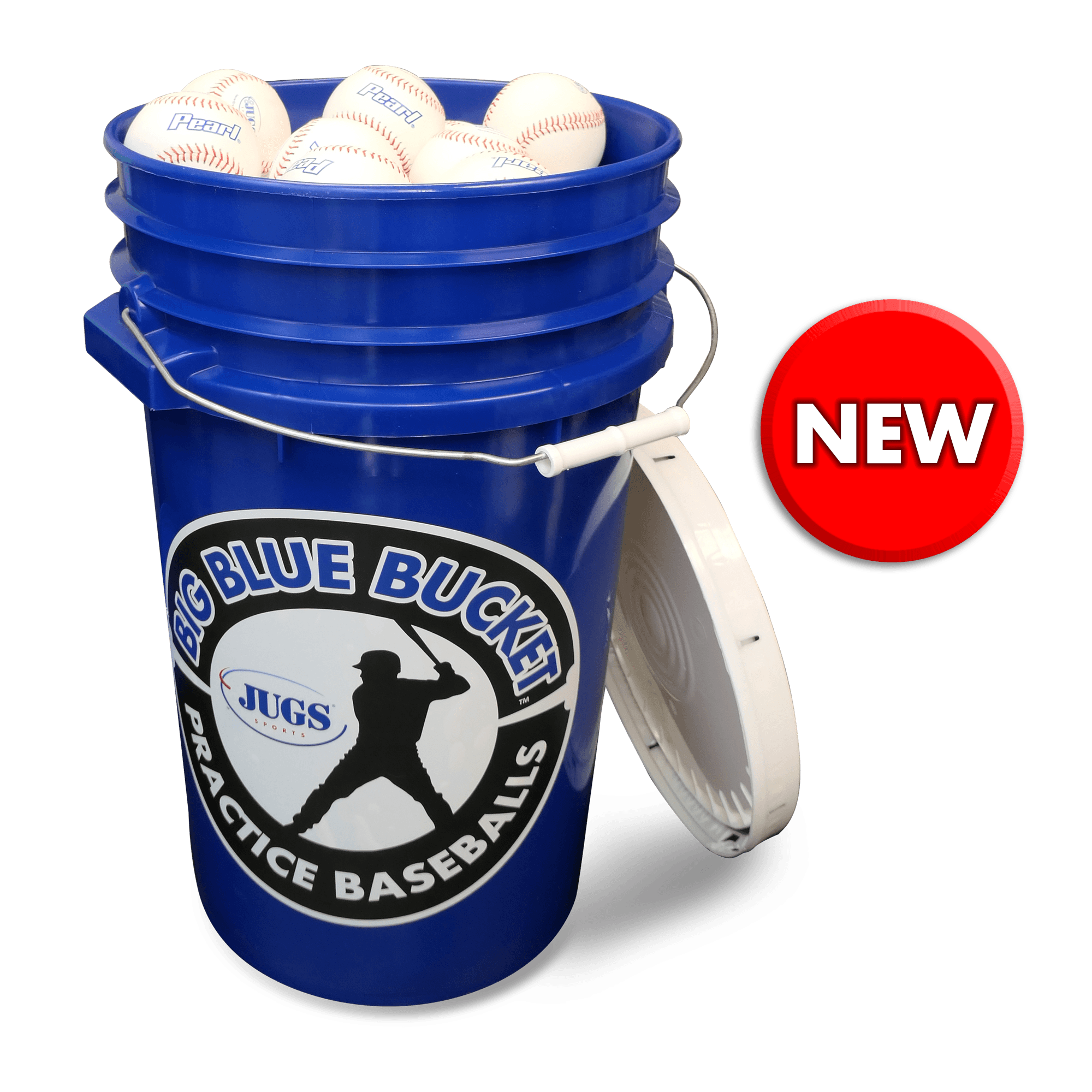 Big Blue Bucket—Pearl Baseballs