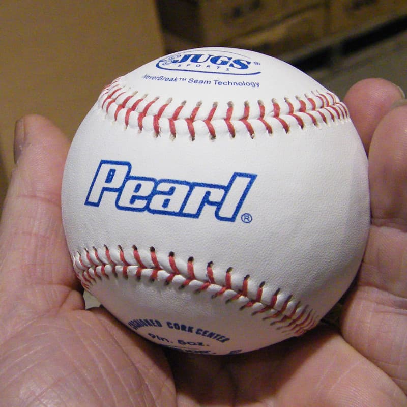Big Blue Bucket—Pearl Baseballs