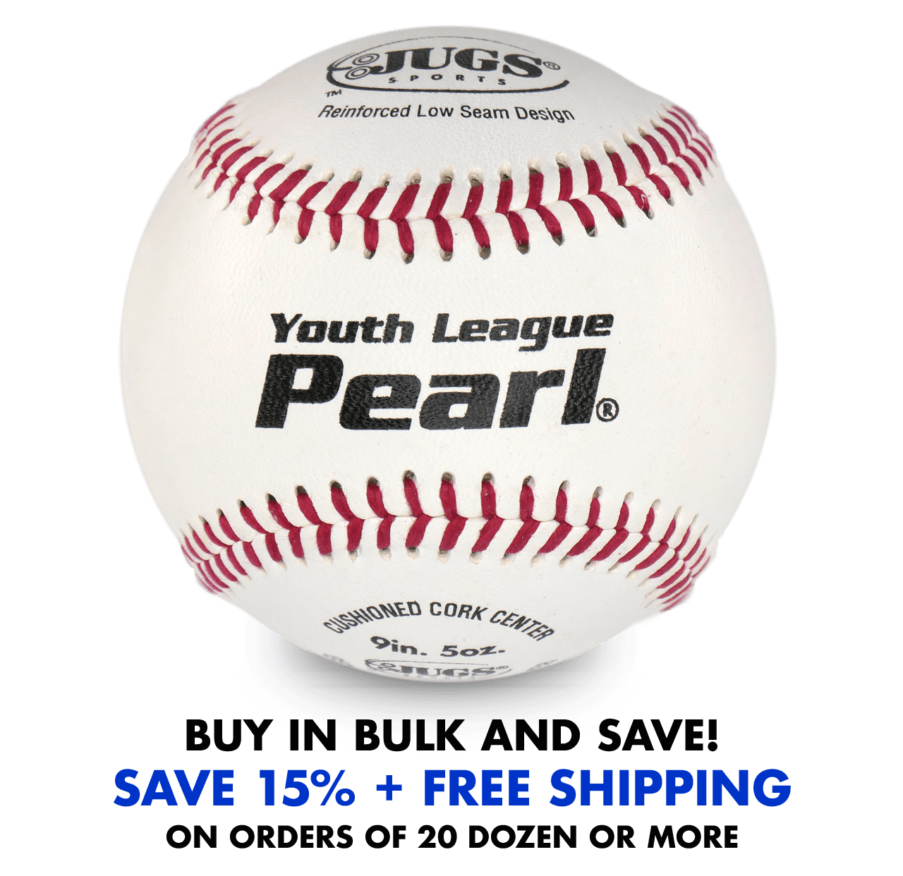Youth League Pearl Leather Baseballs