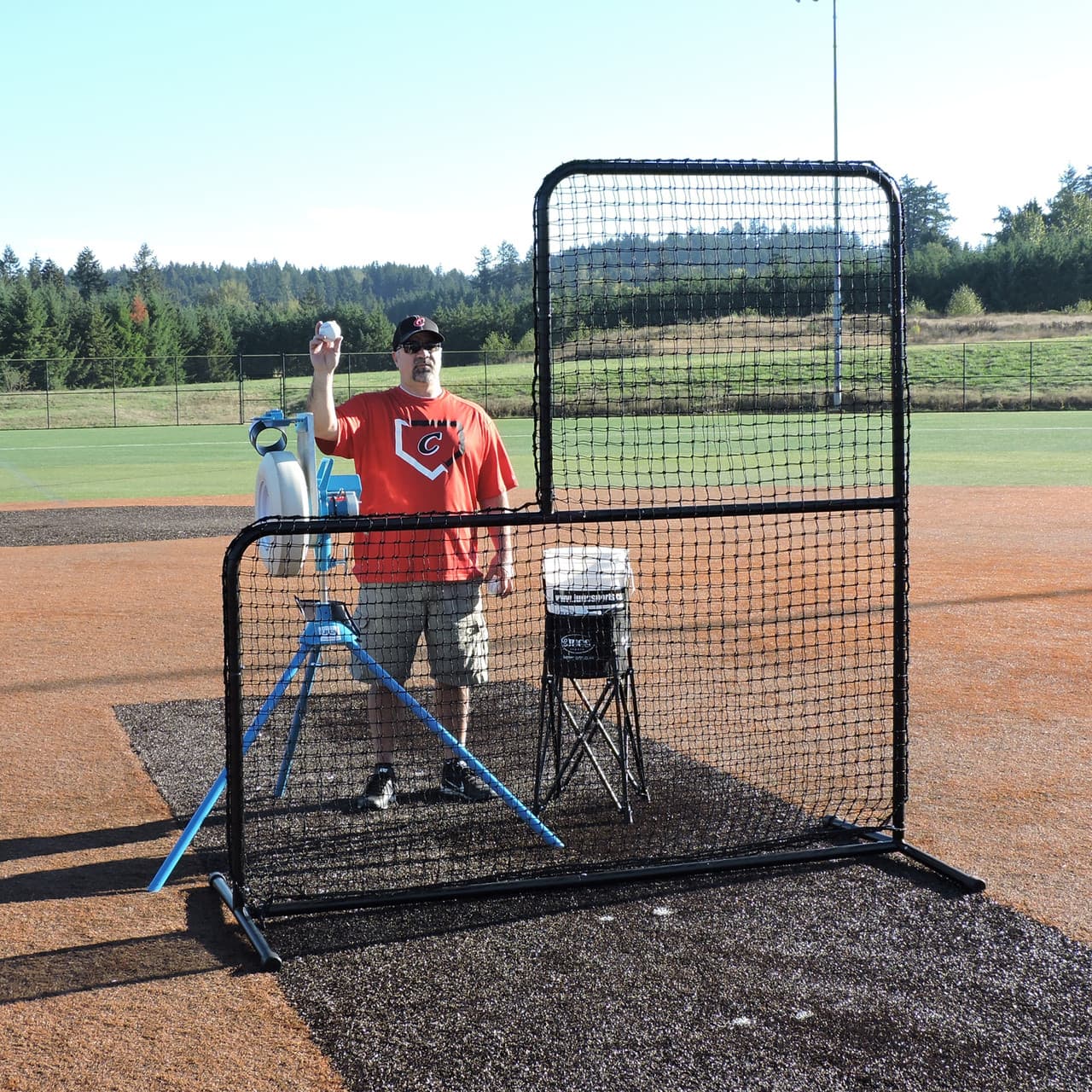Standard L-Shaped Pitchers Screen