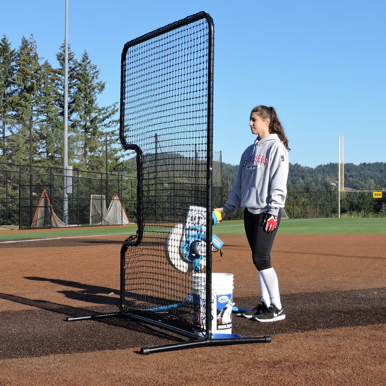 Standard C-Shaped Softball Screen