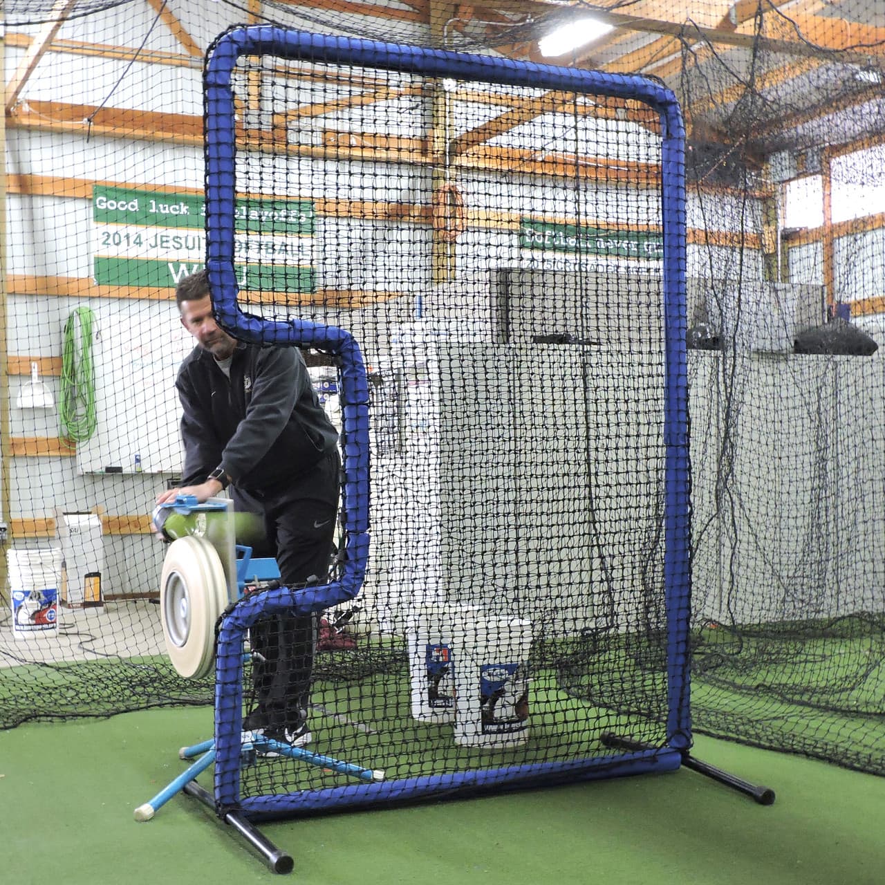Protector Blue Series C-Shaped Softball Screen