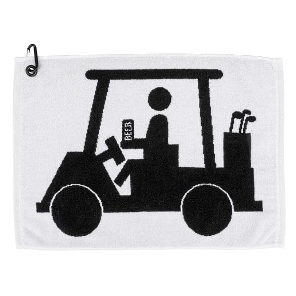EverGolf Novelty Woven Towel 16” x 22” – Beer Cart